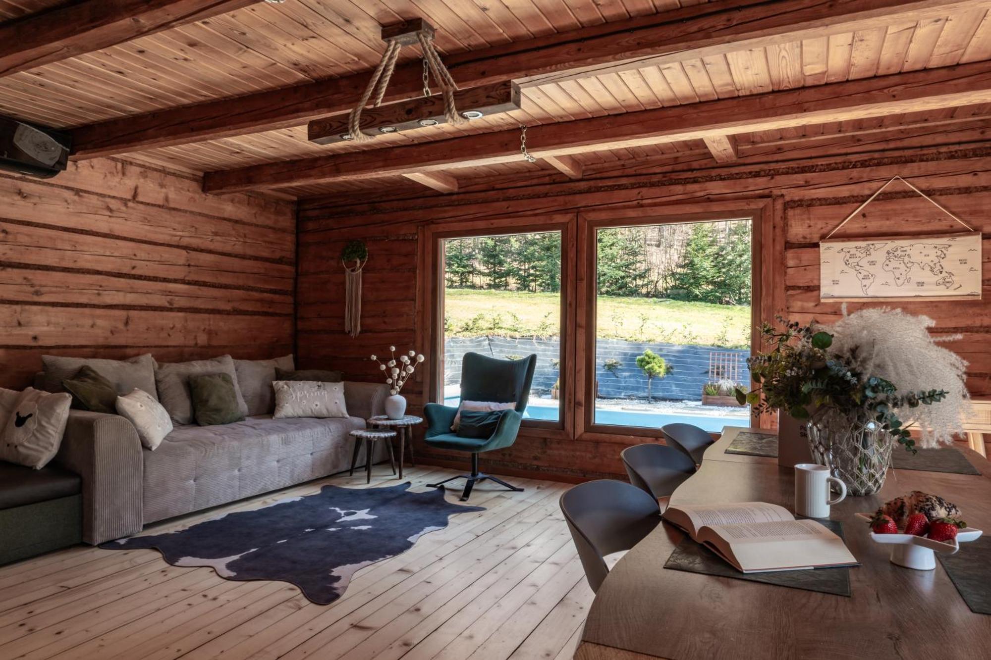 Polana Slowikowa 5 Star- Domek W Gorach Z Jacuzzi, Sauna,Basen,Ogrod Z Lasem, Kominek I Narty Stroza  Екстер'єр фото
